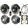 thumbnail image 1 of WILWOOD FRONT & REAR BIG BRAKE COMBO, SL6R-DS 14 SLOTTED FRONT, DP-DB 12.19 REAR, BLACK CALIPERS, FREE PARKING BRAKE CABLE, BRAKE LINES & FLUID, For 1968-1969 FORD MUSTANG W/2.50 REAR, 1 of 9
