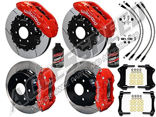 Wilwood AERO4 RearTruck Kit 14.25in 1999-2010 GM 1500-SUV 1 Piston OE Caliper main image 0