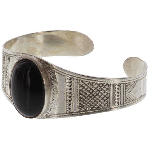 WIMMIDEN Semi-precious Stone & Silver Cuff Bracelet