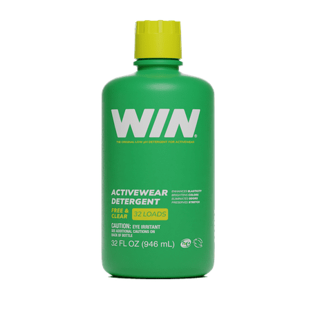 WIN Sports Laundry Detergent - Free and Clear (Green) 32oz Bottle
