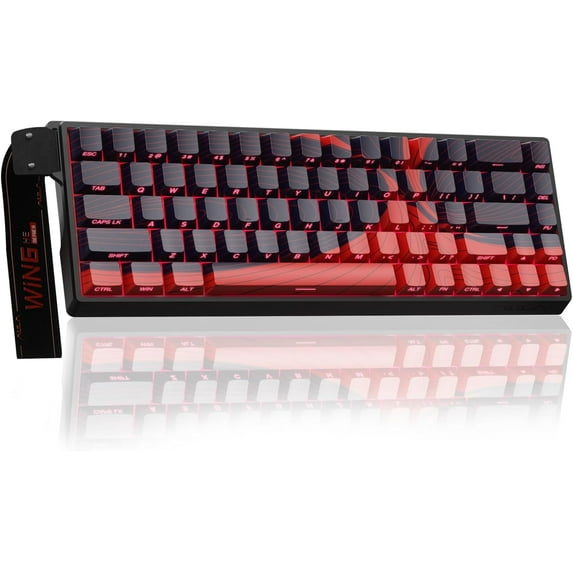 WIN68 HE - Hall Effect Gaming Keyboard with , Adjustable Actuation Mode, 8KHz Polling Rate, Backlit Wired Mechanical Gaming Keyboard 60 Percent Compact Design