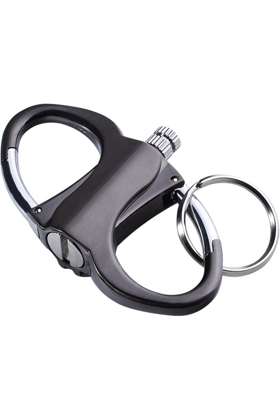 WINAKUI Permanent Match Keychain Lighter, Forever Match Matchstick Fire Starter with Flint Metal Carabiner Clips for Camping Emergency Fire Starters