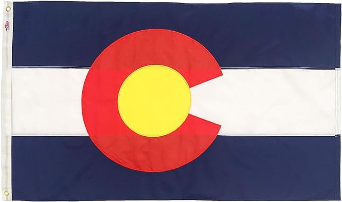 Colorado State Flag 3x5 Ft Nylon with Brass Grommets