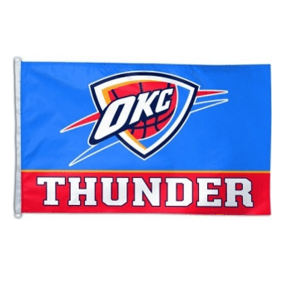 WINCRAFT  NBA OKLAHOMA CITY - THUNDER Heavy Duty Flag 3'X5'