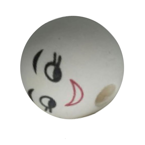 WIND LAND 100Pcs Smiles Wooden Beads Natural Wooden Beads Smiles Face Beads for Crafting