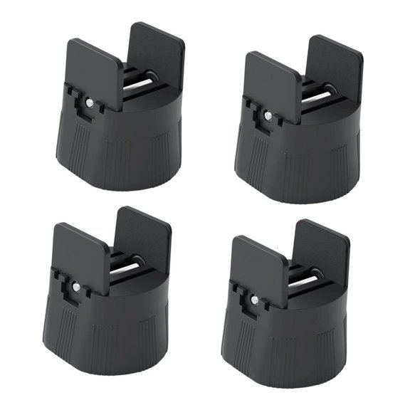 WIND LAND 4Pcs Furniture Leg Risers Bed Foot Pads with Clamp Easy to Installation