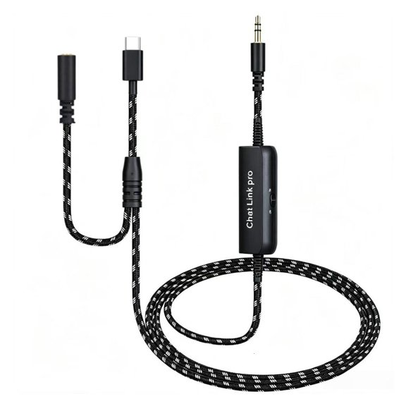 WIND LAND Chat Captures Link Cable Type C to 3.5MM for HD60 HD60S Streaming Setups