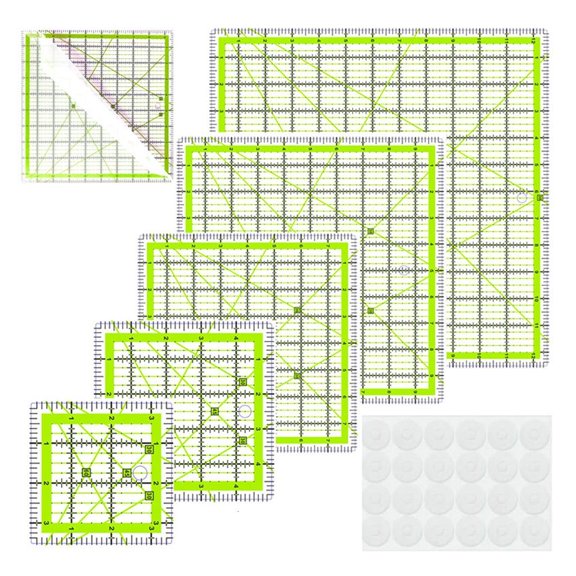 WIND LAND Clear Acrylic Quilting Ruler Patchwork Templates Measuring Tool for Sewing