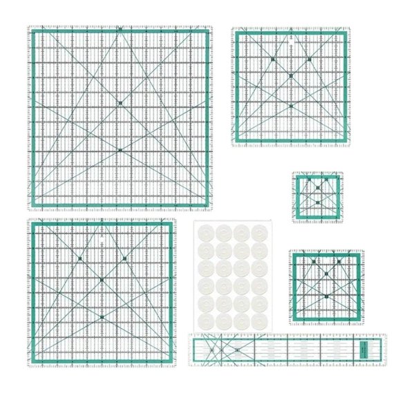 WIND LAND Clear Acrylic Quilting Ruler Patchwork Templates Measuring Tool for Sewing