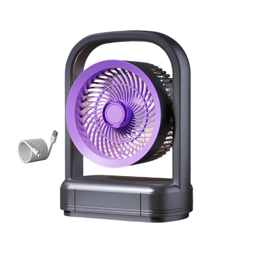 WIND LAND Compact Portable Desktop Electric Fan With Night Light 5 ...