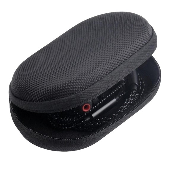 WIND LAND Corded Earphone Storage Case with Cable and Small Accessory Pocket