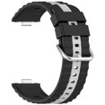 WIND LAND Double Tone Sport Straps For Watch Fit 3/4 Flexible Silicone ...