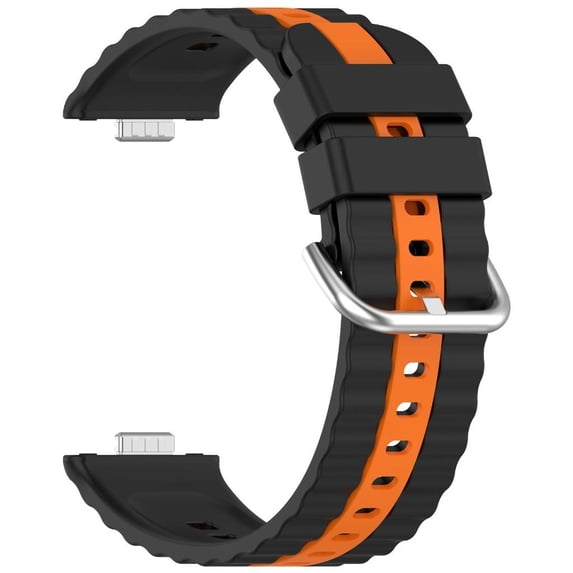 WIND LAND Double Tone Sport Straps For Watch Fit 3/4 Flexible Silicone ...