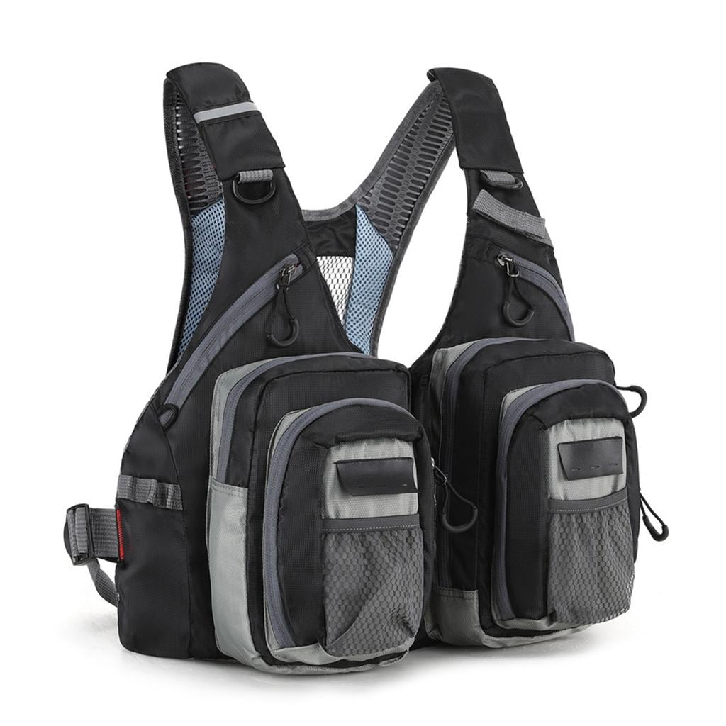 WIND LAND Fly Fishing Vest Portable Adjustable Chest Pack Fishing ...