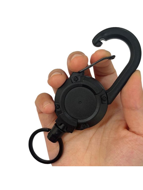 Heavy Duty Retractable Keychain Carabiner Keychains Retractable Badge Holder