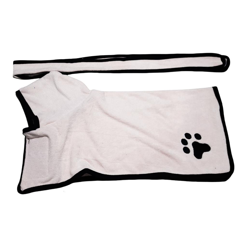 Swim Robe WIND LAND High Absorbent Pet Bath Towel Small Breeds Dog Bath Robe for ...