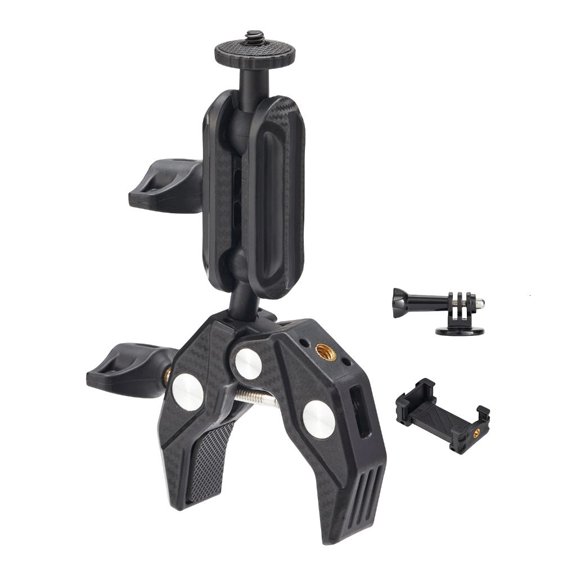 WIND LAND Indoor Video Camera Clamp Mount Kit with Phone Holder and Ball Head