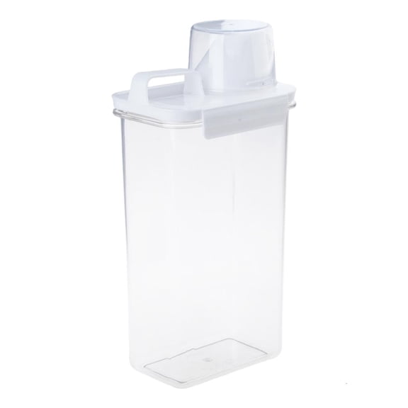WIND LAND Laundry Detergent Storage Box with Handle and Lid Sub-Bottling Washing Powder Bucket Supplies for Home Dormitory Bathroom Empt Liquid for Tank
