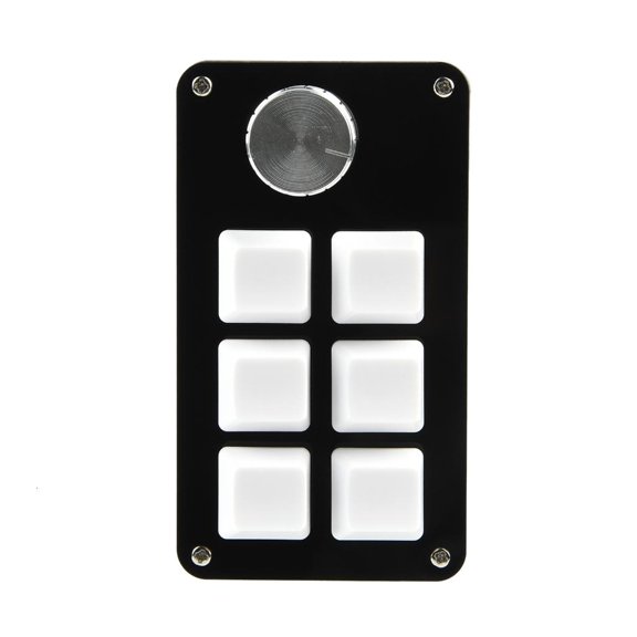 WIND LAND Mini Macropad RGB Programmable Macro Keyboard 1 Knob 6 Keys Gaming Keyboard