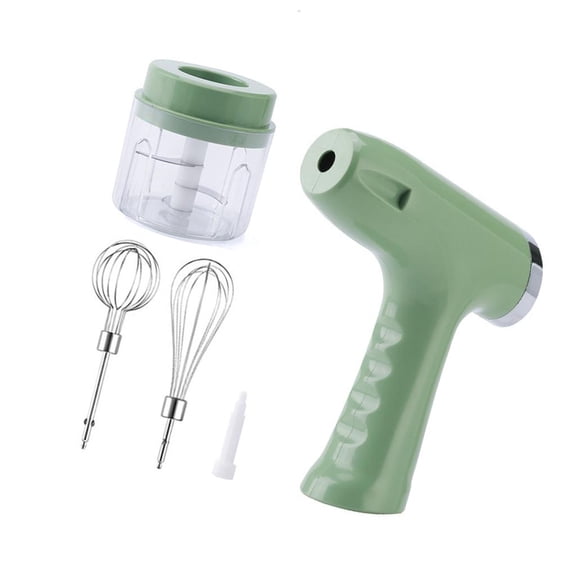WIND LAND Miniature Food Processor with Handle Electric Eggs Beater Whisk Hand Mixer