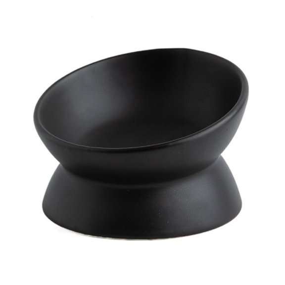 WIND LAND Raised Cats Food Bowls with Stand Cats Dish for Food or Water Tilted Feedi