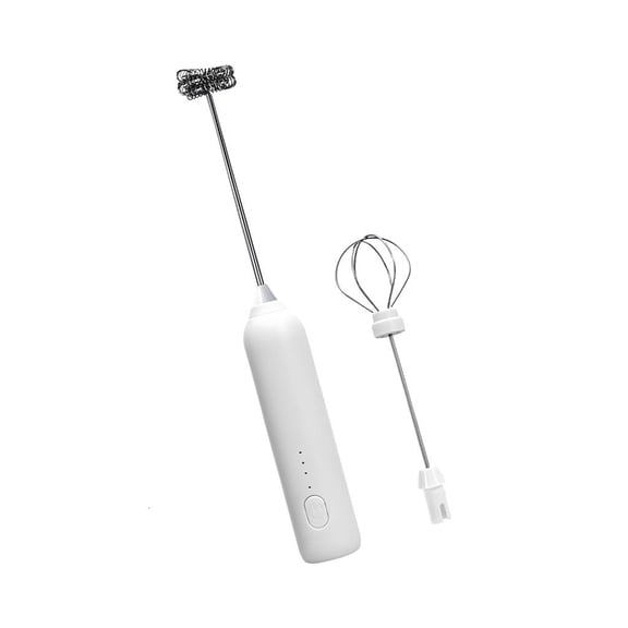 WIND LAND Rechargeable Coffee Frother with 2 Mixing Heads for Home Drinks
