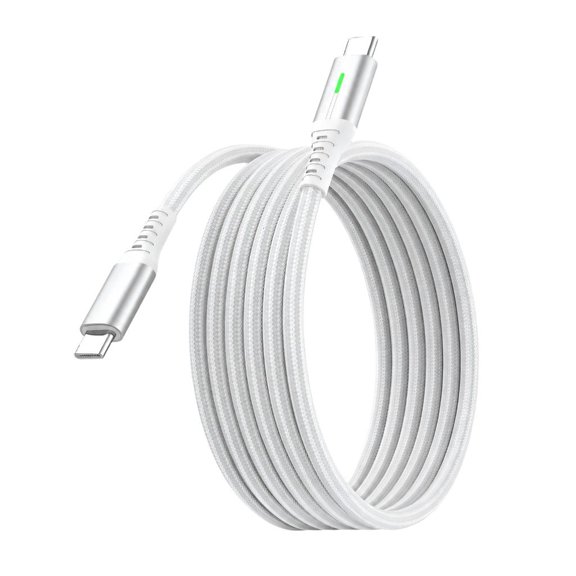 WIND LAND USB C-to-C Cord with 480 Mbps Data Transfer and Green LED Light