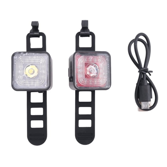 120 Lumen IP66 Waterproof Light Sets Headlight and Tail Light Sets for 5 Gear Mode Brake Lamp,WT06+WT06S