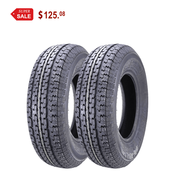 WINDA Premium Trailer Tires ST 205/75R14 8PR Load Range D Steel Belted, Set 2