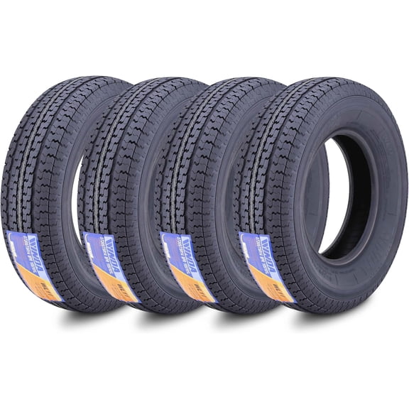 WINDA Premium Trailer Tires ST 205/75R14 8PR Load Range D Steel Belted, Set 4