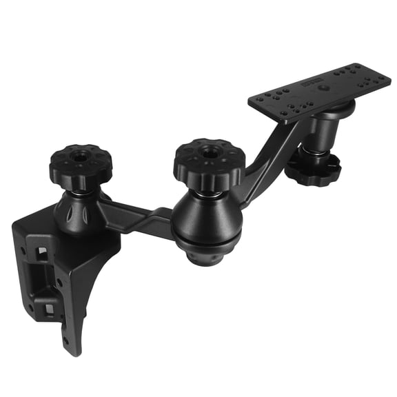 WINDFRD Aluminum Fish Finder Mount, Marine Electronics Mount with ReinforceWINDFRDd 360 Swivel Adjustable Arm for 7"-16" Large Depth Finder Screen, Compatible with Garmin, Lowrance, Humminbird