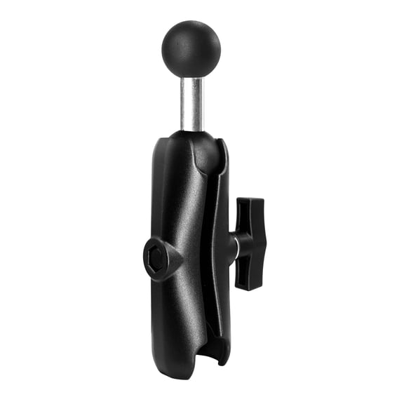 WINDFRD Aluminum Medium(5.9") Double Socket Arm with Dual Ball Adapter for 1.5 Inches/C Size / 38mm Ball Accessories, Powerful Clamp, 360 Adjustable, Compatible with RAM Mount, iBolt and More