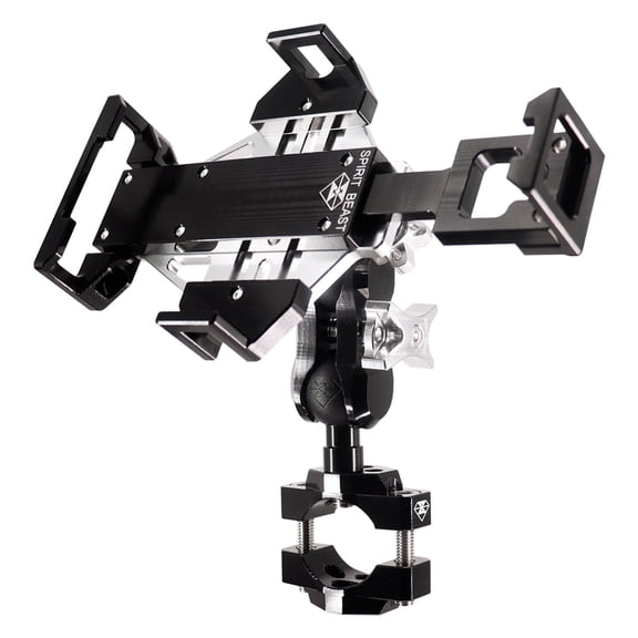 WINDFRD Metal Motorcycle Phone Mount, Sturdy and Heavy Duty, Rock Solid Motorcycle Cell Phone Holder to Keep The Phone Secure, Suitable for Motorcycle Handlebars and Harley Davidson