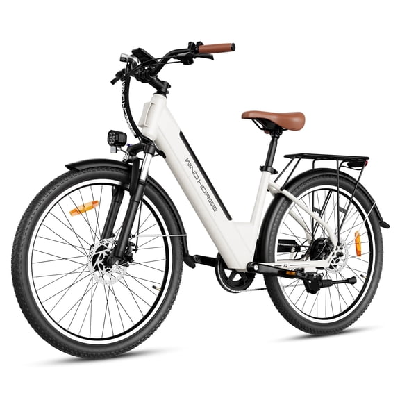 WINDHORSE F2 Electric Bike for Adults, 26" Tires Commuter Ebike 350W High-Speed Motor 20 mph 25-50miles UL 2849