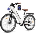 thumbnail image 1 of WINDHORSE F2 Electric Bike for Adults, 26" Tires Step-Thru 20mph 25-50miles Commuter Ebike 350W High-Speed Motor UL 2849, 1 of 10
