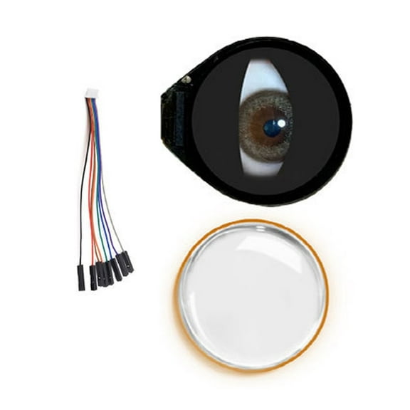 WINDLAND 0.71in Round IPS Display 0.71inch LCD Panel Highly Backlights Illumination for Electronics Wearable Devices and Robotics