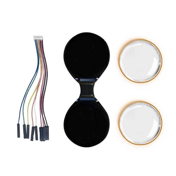 WINDLAND Double EYE 0.71inch Round LCD Display Screen For Wearables Electronics Double Electronic Eye With IPS Technology