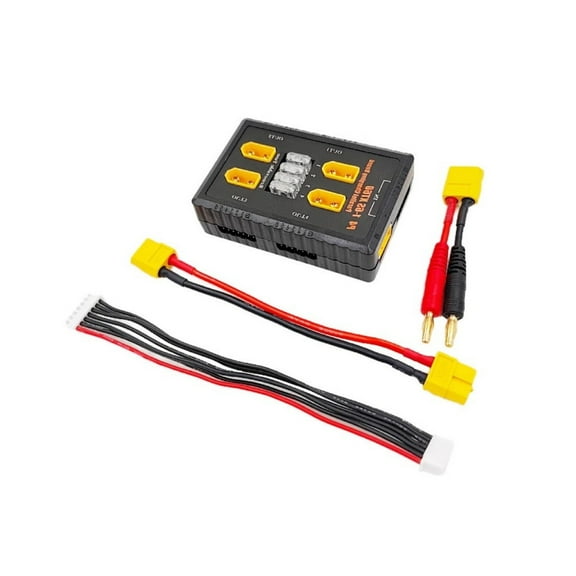 WINDLAND 1-6S XT60 Balance Charging Board for Drones Battery Management 20A Input 4 Channel Output 1-6S Battery Charging