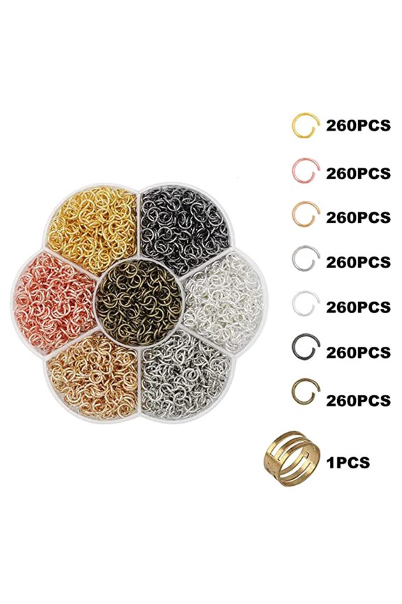 1 Box Split for Key Rings Bulk Round Keyring Open Jump 4mm 6mm 8mm for Earring Bracelet Necklace Jewelry Making and Craf