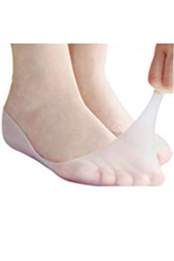 1 Pair Soft Comfortable Silicone Sock Foot Anti-Cracks Protective Socks Non Slip Breathable Moisturizing Socks for Women