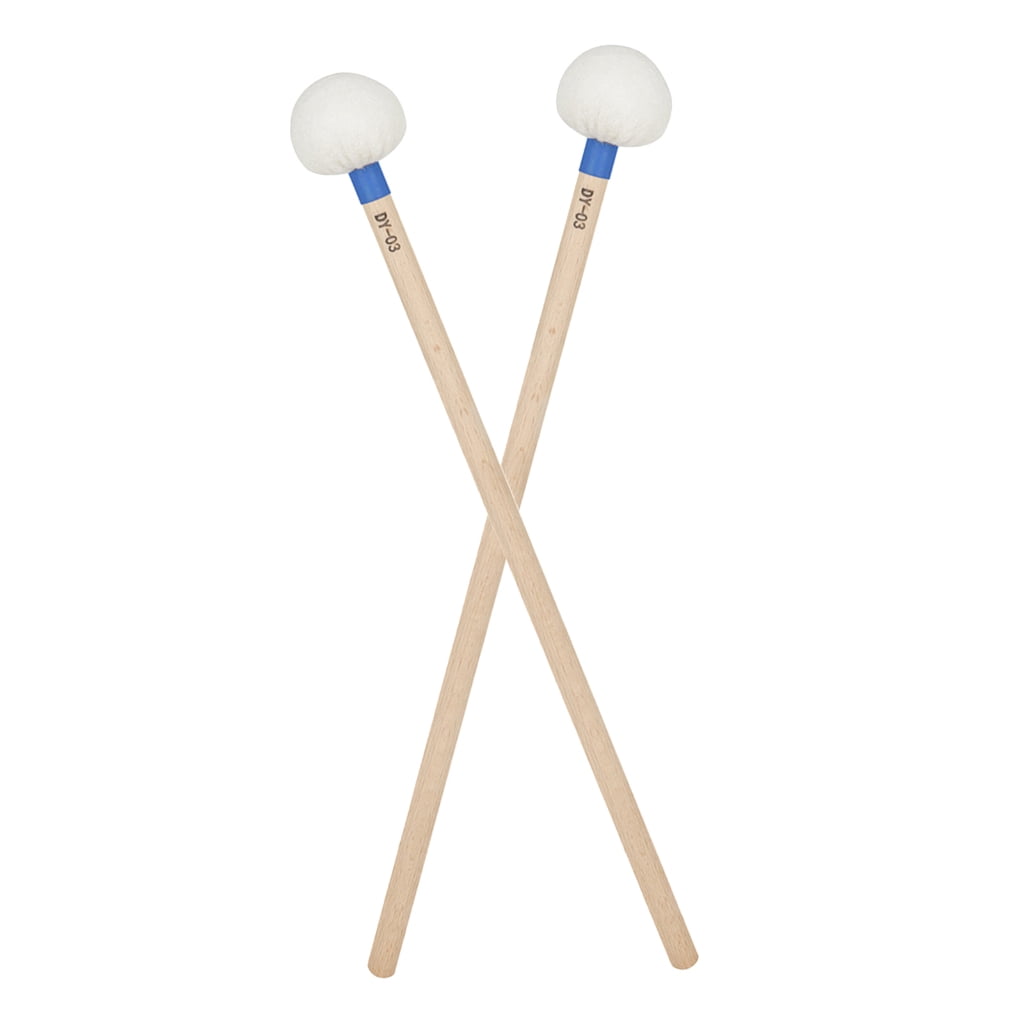 WINDLAND 1 Pair Timpani Drum Stick Soft Felt Drumsticks Marchings Snares Drum Stick