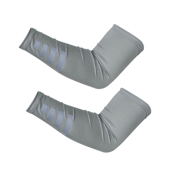 WINDLAND 1 Pair UV for Sun for Protection Arm Sleeves Safety Reflective Strips Outdoor Night Running Cycling Sports Cooling Arm Tattoo Cover for Women Men