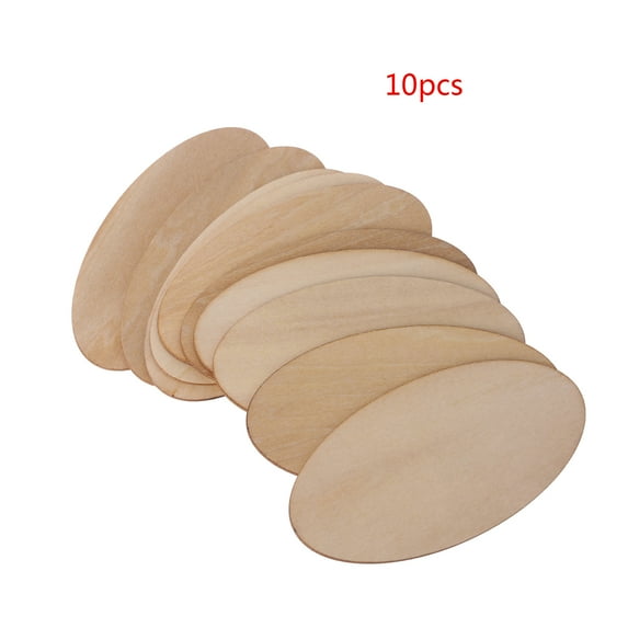 WINDLAND 10/20/30pcs Oval Wooden Slices Chips Unfinished Cutout Name Tags DIY Scrapbooking Arts Crafts Projects