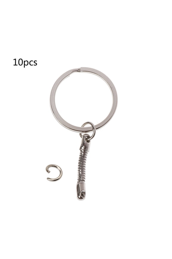 10 Pack Key Chain Snake Chain Key Rings Snake Chain Key Rings Jewelry Findings