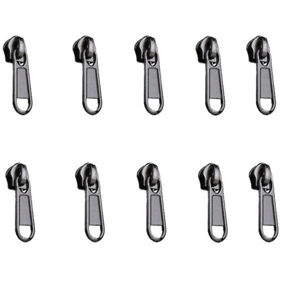WINDLAND 10 Pcs 3# 5# Zip Slider Double Head Zippers Puller Zippers Pull Bag Zip Pull