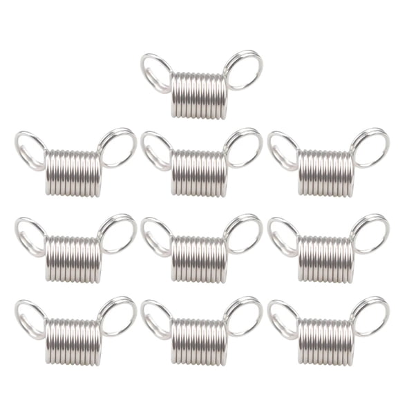WINDLAND 10 Pcs Beads Stopper Mini Spring Clamps Creative Bead Wire Ends Jewelry Making Tool for DIY Handmade Bracelets Necklace