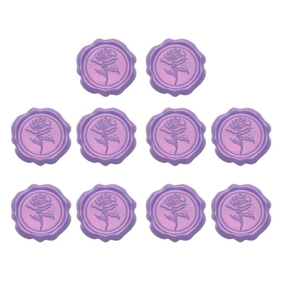 WINDLAND 10 Pcs Wax Seal Stickers Self-Adhesive Envelope Stickers Sparkling Wax Seals