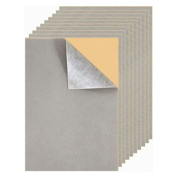 WINDLAND 10 Pieces Felt Adhesive Sheet Self Adhesive Felt Sheets Fabric Liners Peels and Stick Felt Sheets for Drawers and Boxes