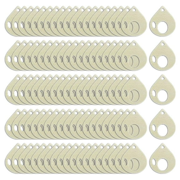 WINDLAND 100 Pcs Embroidery Floss Organizers Floss Drops Wooden Crosses Stitching Sewing Tools Thread Drops for Efficient Storage