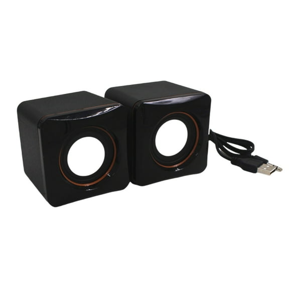 WINDLAND 1 Pair USB Computer Speaker 101Z Desktop Small Music Game Loudspeaker Headphone Port Device Compatibility for Home